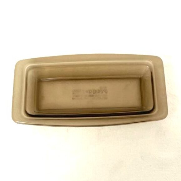 Pyrex Corning Ware Glass Butter Dish 72-B Amber Brown Vintage Retro Kitchen - Picture 5 of 9